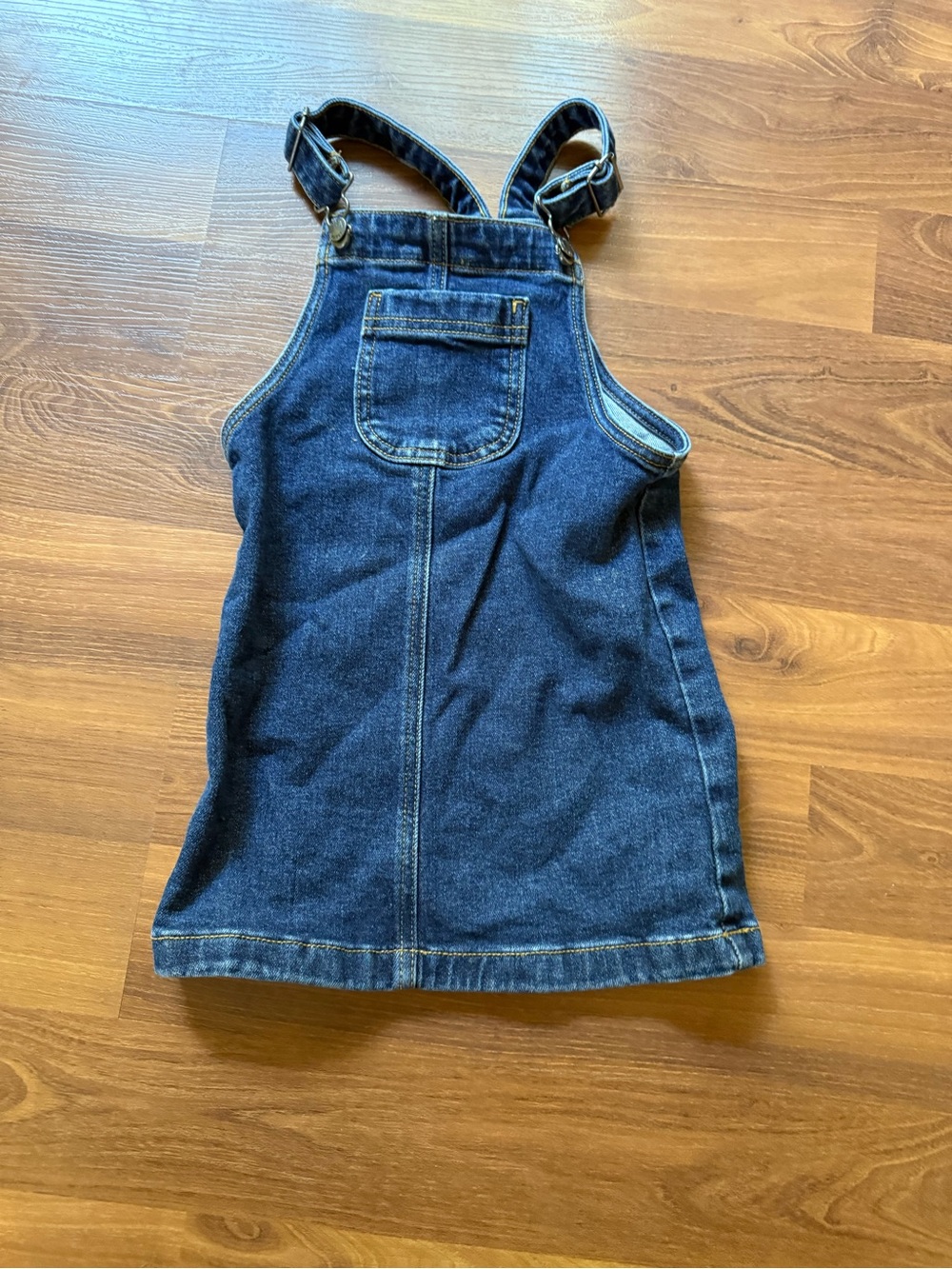 Joe Fresh Dark Blue Denim Overall Dress with Pocket
